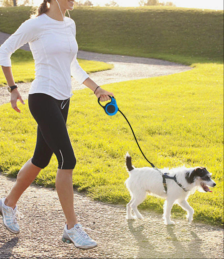 Automatic Retractable Dog Leash - Dual Size Options with Brake & Lock Safety System